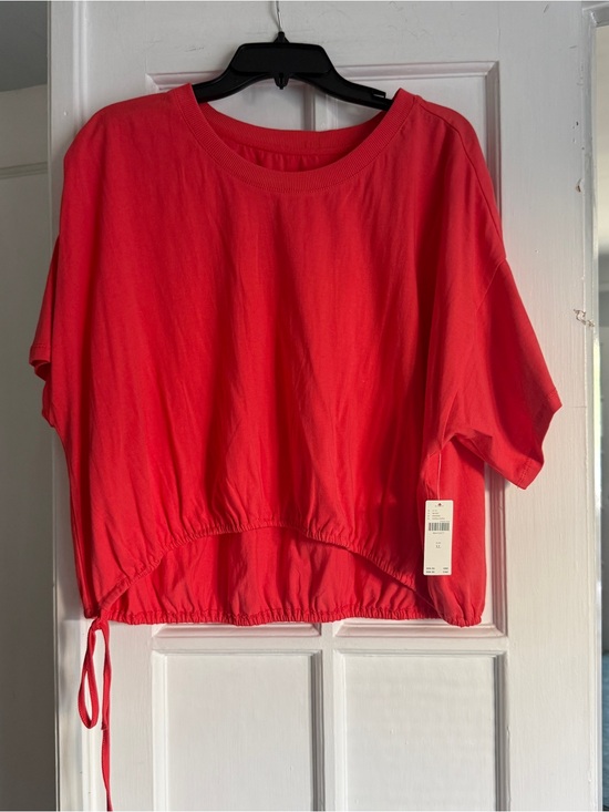 Pilcro Tops - Anthropologie Pilcro Coral Drawstring Hem Top